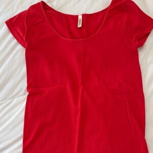 Accessorize Bold Red Short Sleeve Top